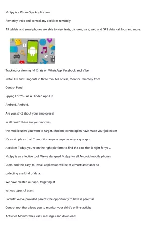 mxspy is a phone spy application