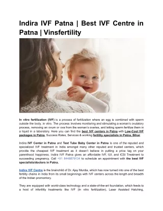 Indira IVF Patna _ Best IVF Centre in Patna _ Vinsfertility