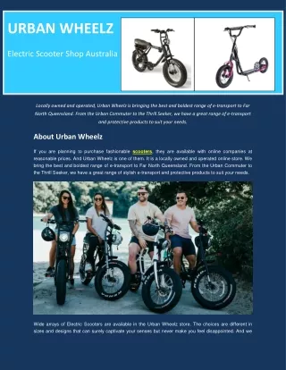 Electric Scooter Shop Australia