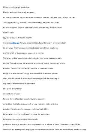 mxspy is a phone spy application