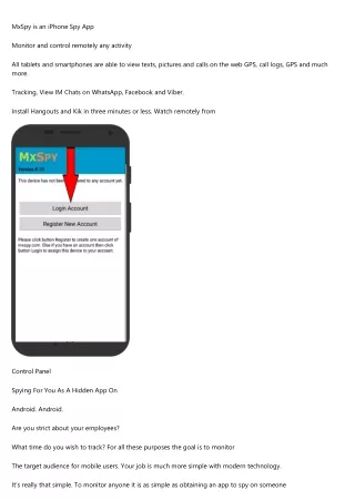 mxspy is an iphone spy app