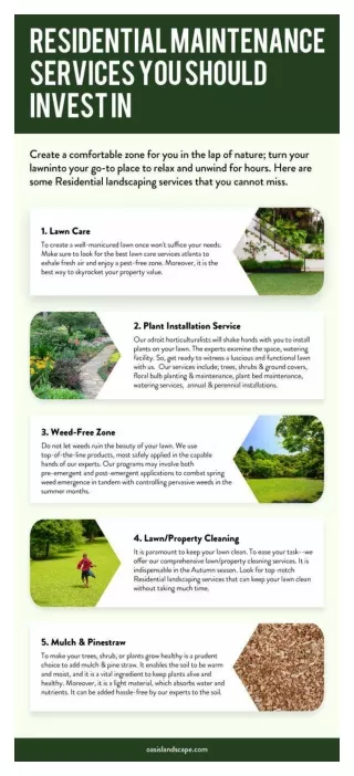 Residential Maintenance Services You Should Invest In