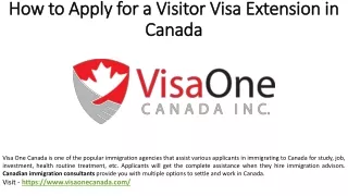 How to Apply for a Visitor Visa Extension in Canada