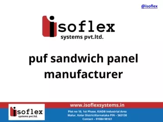 PUF Sandwich Panels | PUF Sandwich Panels Manufacturers