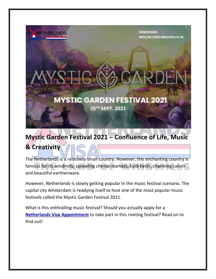 mystic garden festival 2021 confluence of life