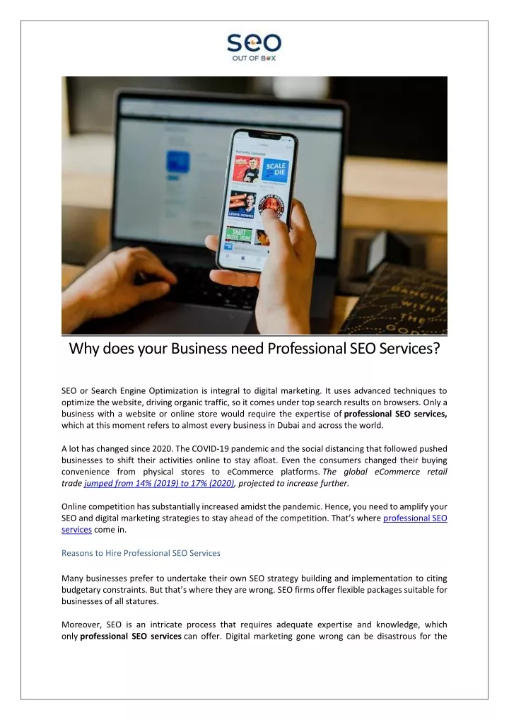 why does your business need professional