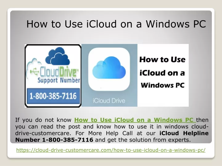 how to use icloud on a windows pc