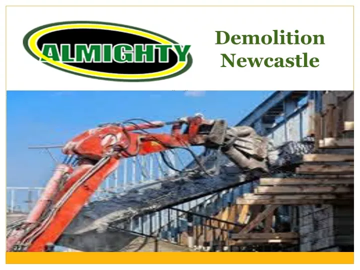 demolition newcastle