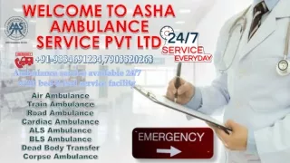 Take Emergency Train Ambulance Service with Low Price |ASHA