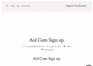 Aol com sign up