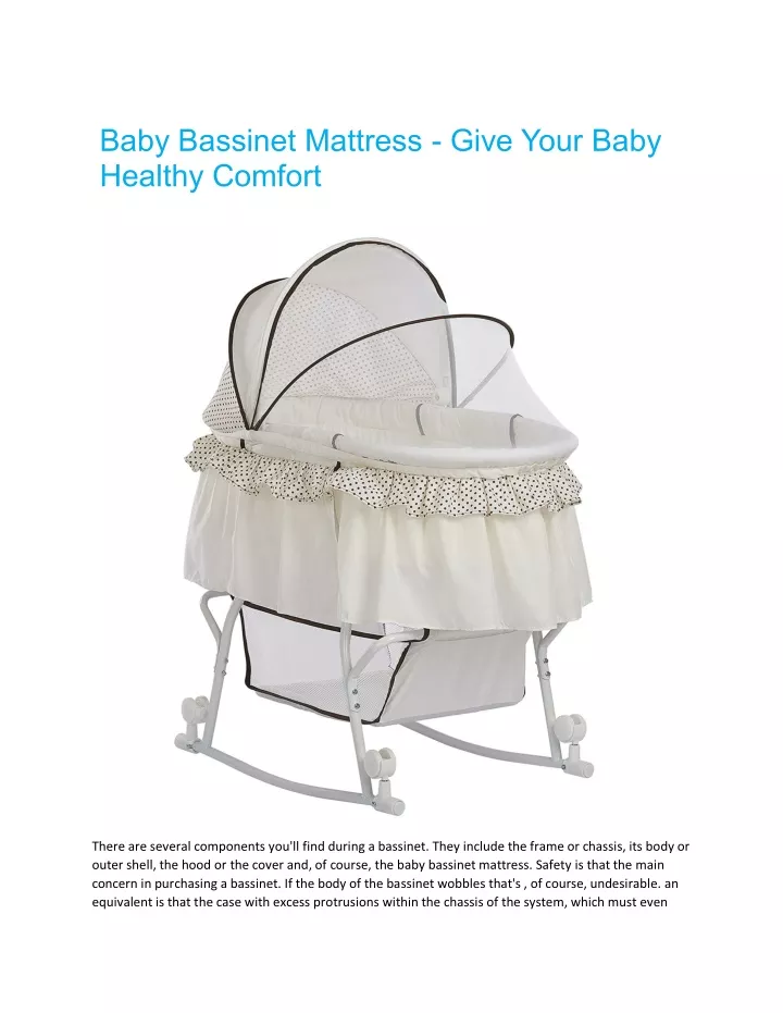 baby bassinet mattress give your baby healthy