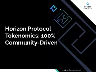 Horizon Protocol Tokenomics: 100% Community-Driven