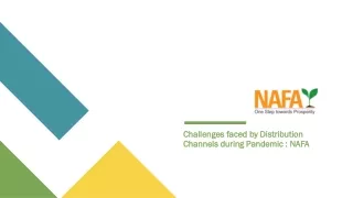 Challenges faced by Distribution Channels during Pandemic: Nafa