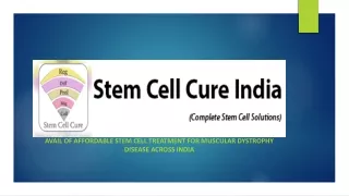 Health Avail of affordable Stem Cell Treatment for Muscular Dystrophy Disease across India
