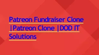 p a treo n fund r aise r clone p a treo n clon e do d it solutions