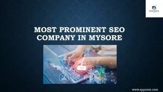 Most Prominent SEO Company in Mysore    PPT
