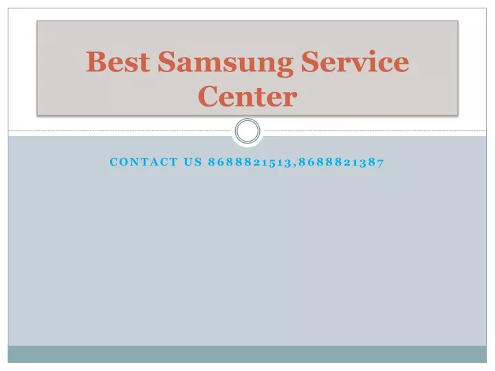 best samsung service center