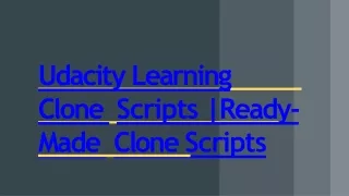 udacity learning clone scripts ready made clone