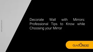 decorate wall with mirrors professional tips