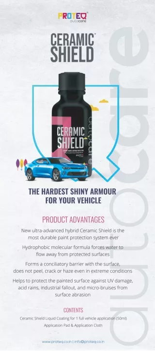 Ceramic shield coating For Car - Brochure