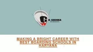 making a bright career with best boarding schools in haryana