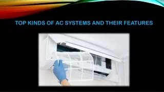 Top Kinds of AC Systems and Their Features