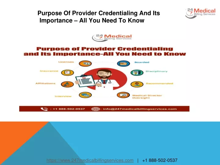 purpose of provider credentialing