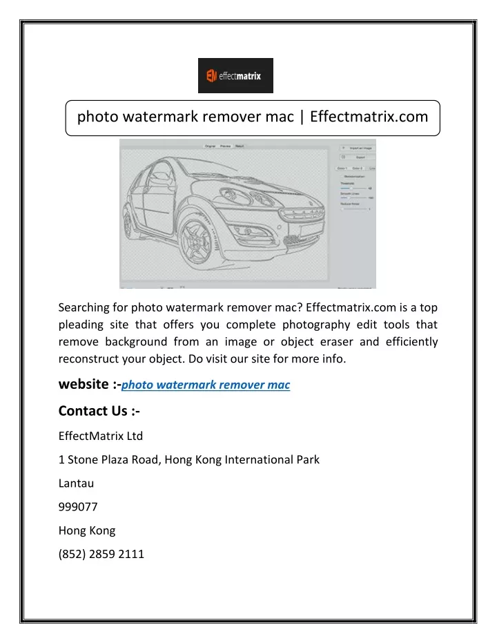 photo watermark remover mac effectmatrix com
