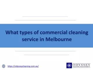 What types of commercial cleaning service in Melbourne