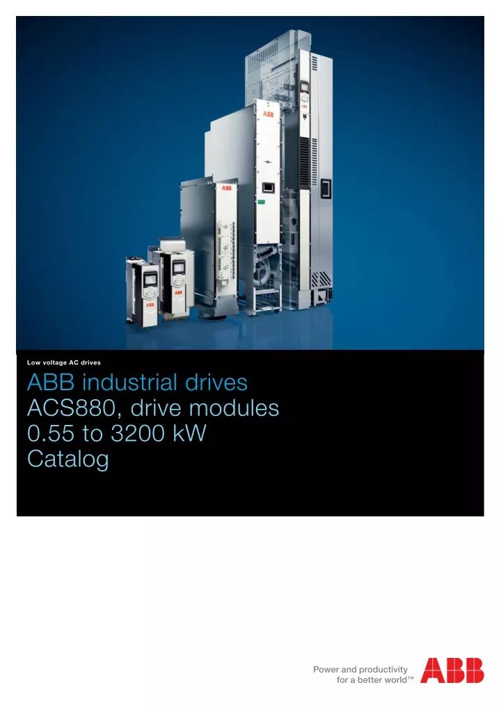 PPT - ABB Industrial Drives ACS880, Drive Modules 0.55 To 3200 Kw ...