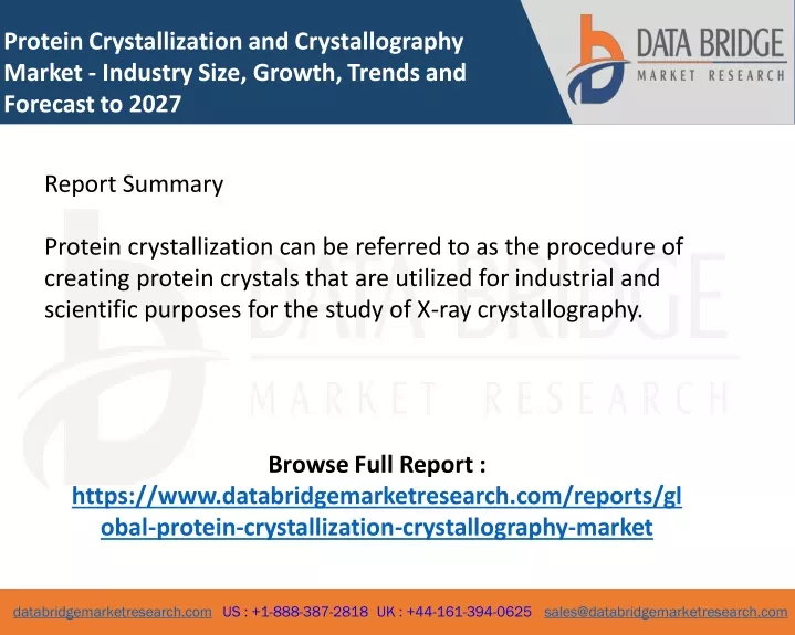 protein crystallization and crystallography
