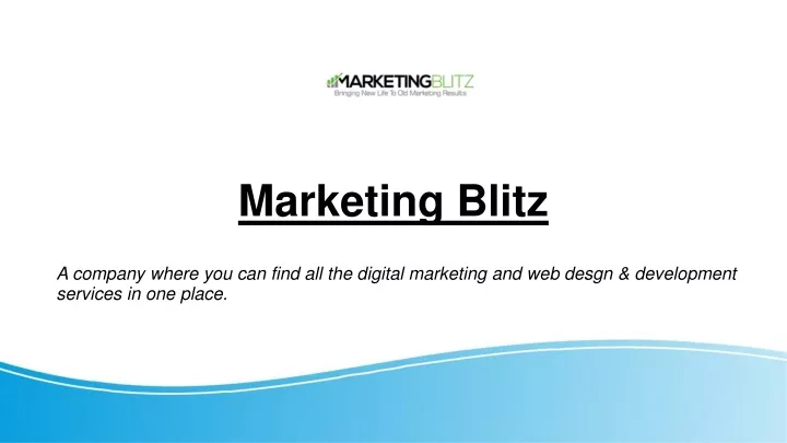 marketing blitz