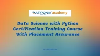 Data Science with Python Certification Training Course by Apponix