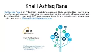 Khalil Ashfaq Rana