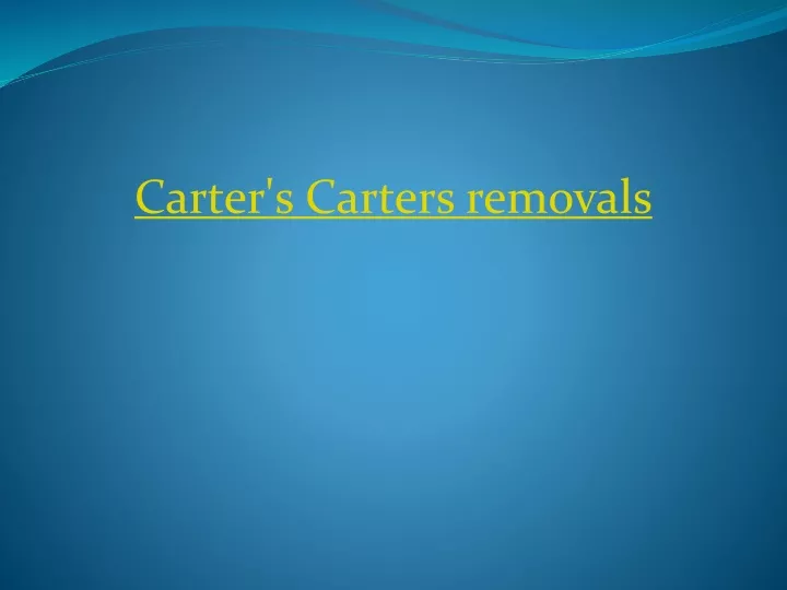 carter s carters removals