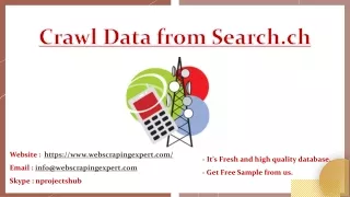 crawl data from search ch