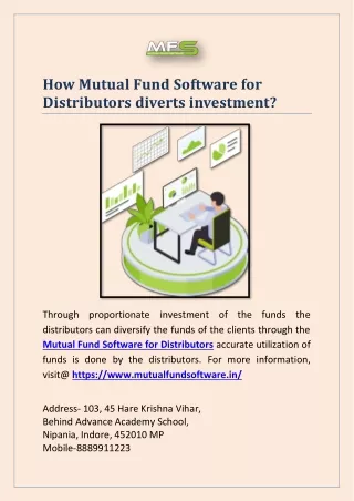 how mutual fund software for distributors diverts