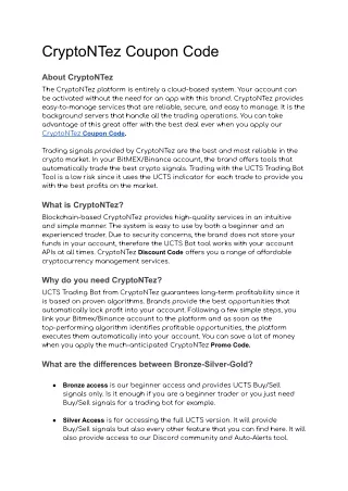 cryptontez coupon code