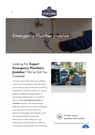 Emergency Plumber Jindalee