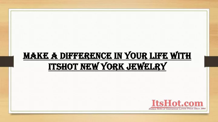 make a difference in your life with itshot