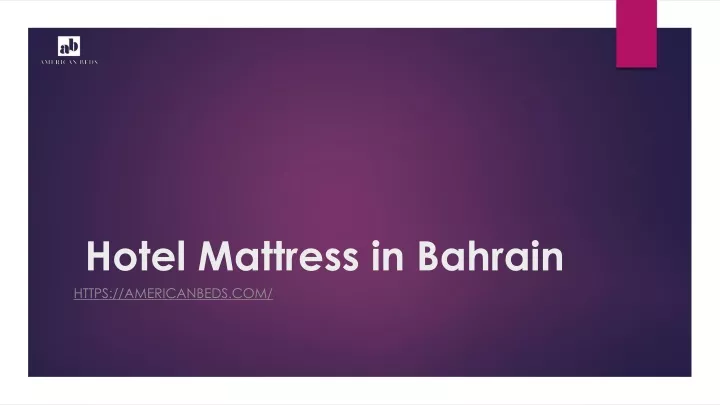 hotel mattress in bahrain