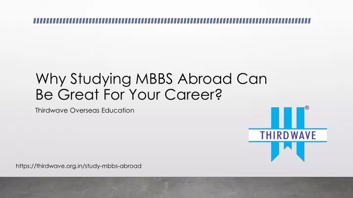 why studying mbbs abroad can be great for your career