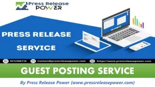 Guest Posting Services By Press Release Power