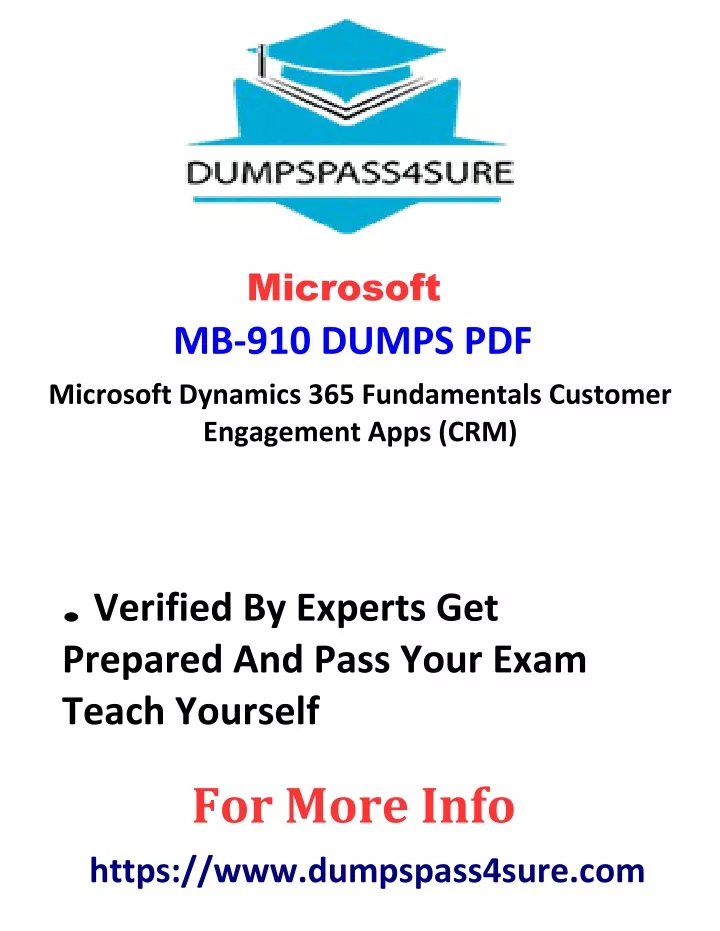microsoft mb 910 dumps pdf