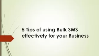 5 tips of using bulk sms effectively for your business