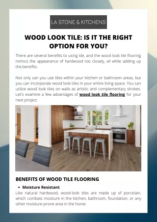 Wood Look Tile: Is It the Right Option for You?