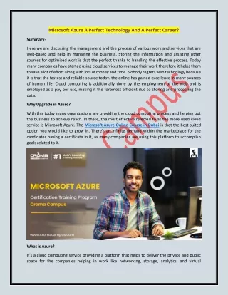 microsoft azure a perfect technology
