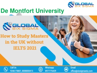 De Montfort University Courses| Ranking | scholarship | Fees | Accommodation | C