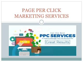 PAGE PER CLICK MARKETING SERVICES