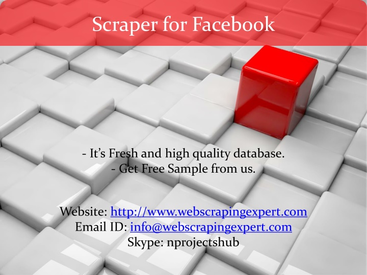 scraper for facebook